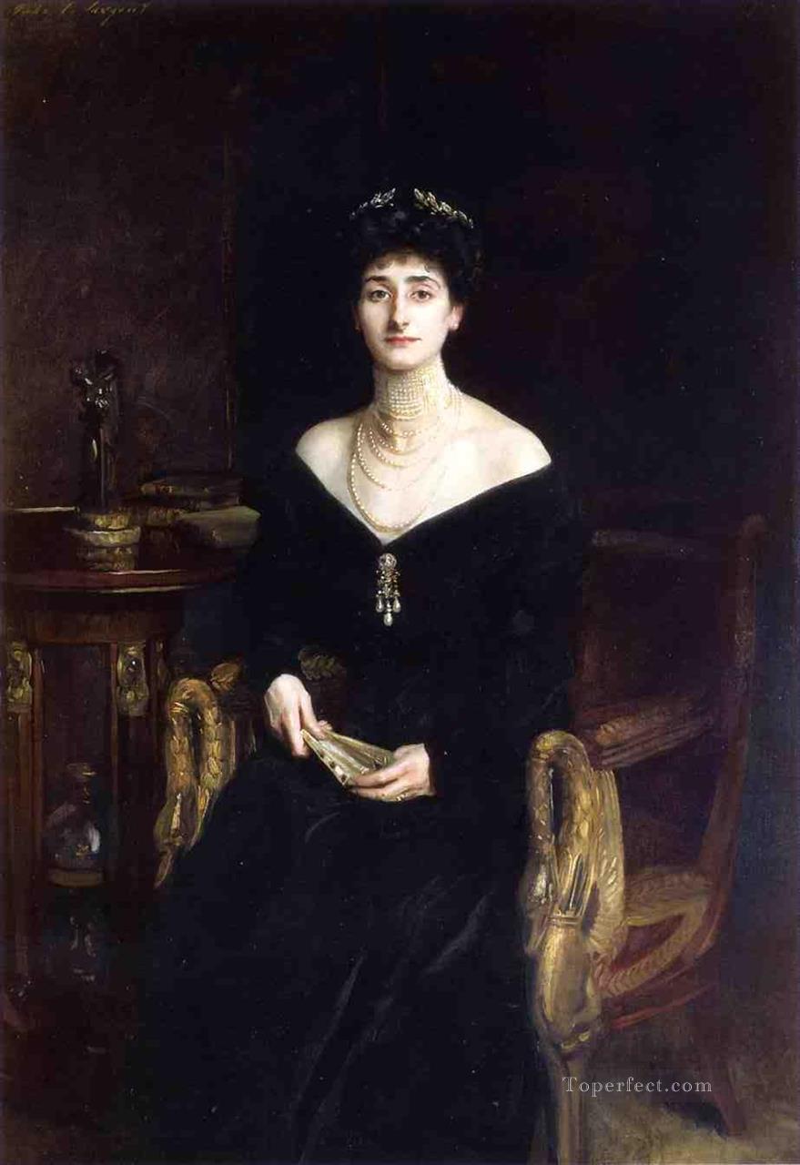 Retrato de la señora Ernest G Raphael nee John Singer Sargent Pintura al óleo